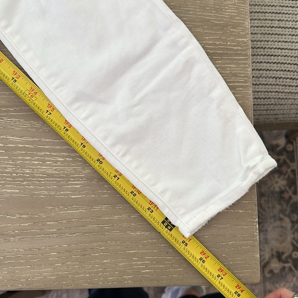 J. Crew Lookout High Rise Skinny Distress Crop White Jeans - Picture 7 of 7